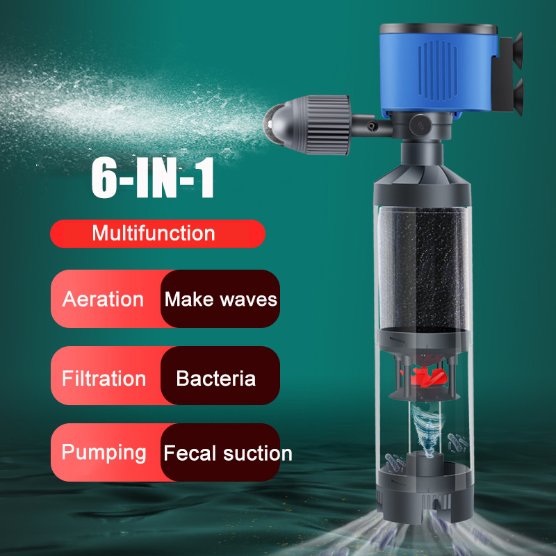 Marine Aquarium Overflow Box - خزان الأسماك الهادئ المدمج في تصفية
