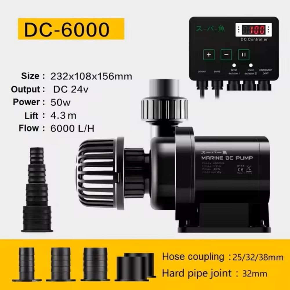 Marine Aquarium Return Pump - تيار مستمر فائقة الهدوء حوض السمك