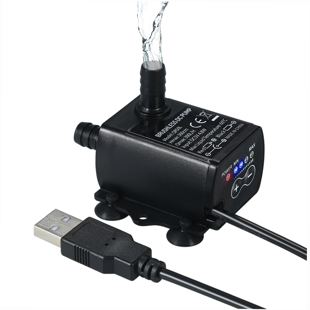 Marine Aquarium Return Pump - فائقة الهدوء USB صغير DC5V 4.8