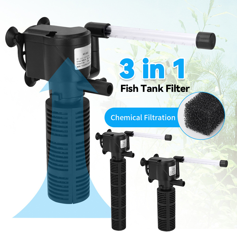 Marine Aquarium Overflow Box - فلتر داخلي 3 في 1 لحوض