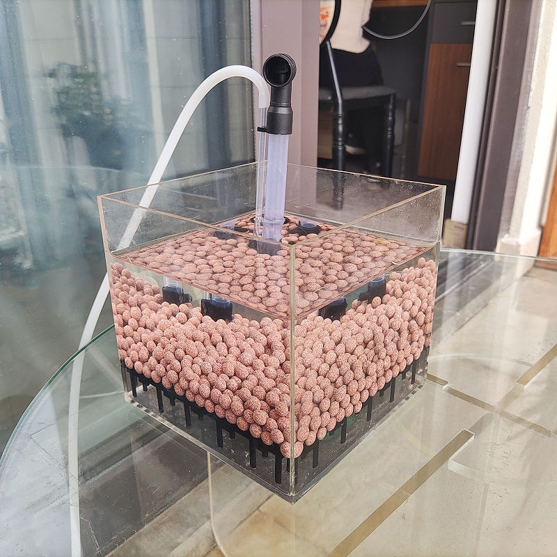 صندوق فلتر أكريليك شفاف مربع ا - مراجعة Marine Aquarium Overflow Box وسعره