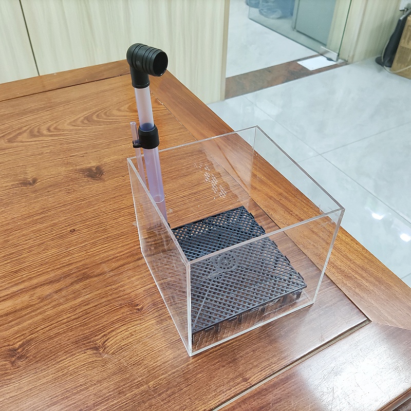 صندوق فلتر أكريليك شفاف مربع ا - مراجعة Marine Aquarium Overflow Box وسعره