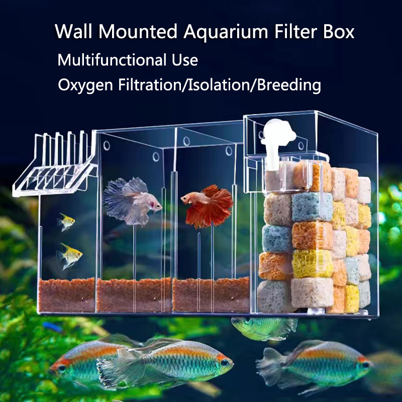 صندوق فلتر أكريليك خارجي لخزان - مراجعة Marine Aquarium Overflow Box وسعره