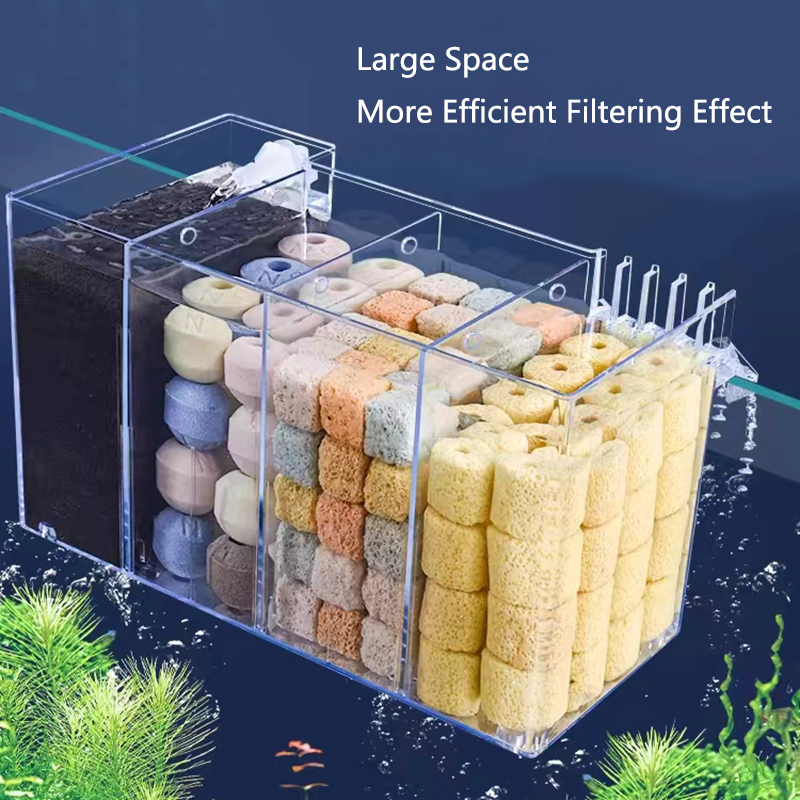صندوق فلتر أكريليك خارجي لخزان - مراجعة Marine Aquarium Overflow Box وسعره