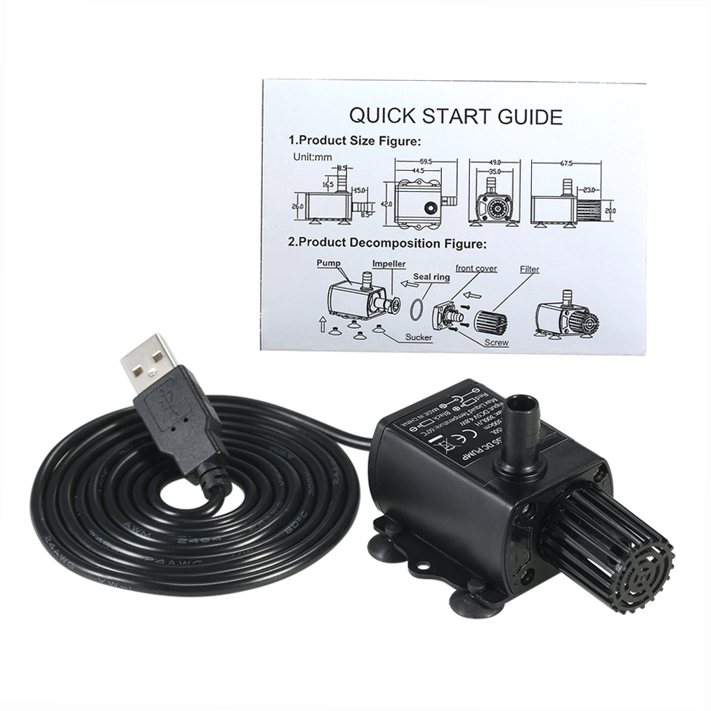 فائقة الهدوء USB صغير DC5V 4.8 - مراجعة Marine Aquarium Return Pump وسعره