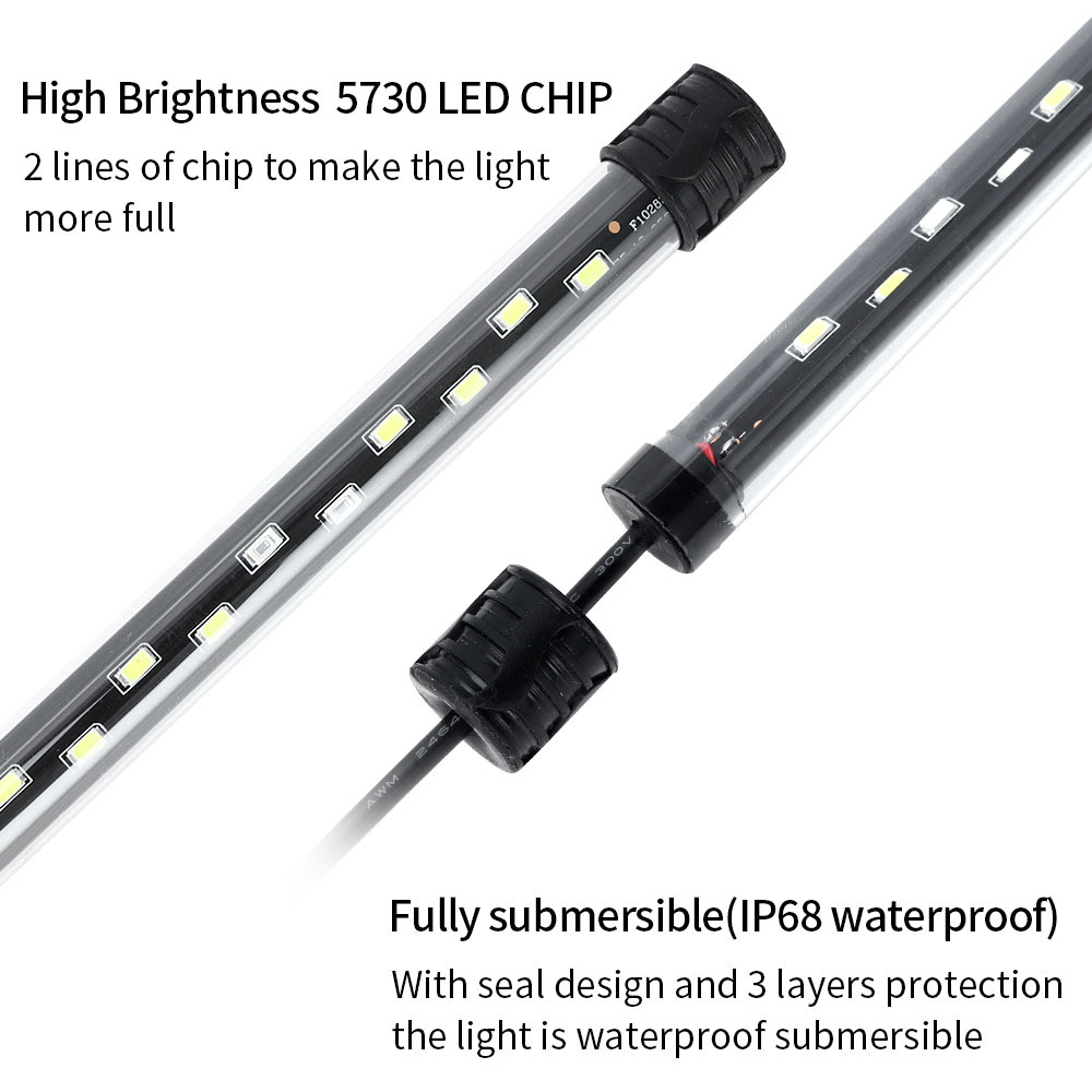 90-260 فولت حوض السمك ضوء LED  - مراجعة Marine Aquarium Led وسعره