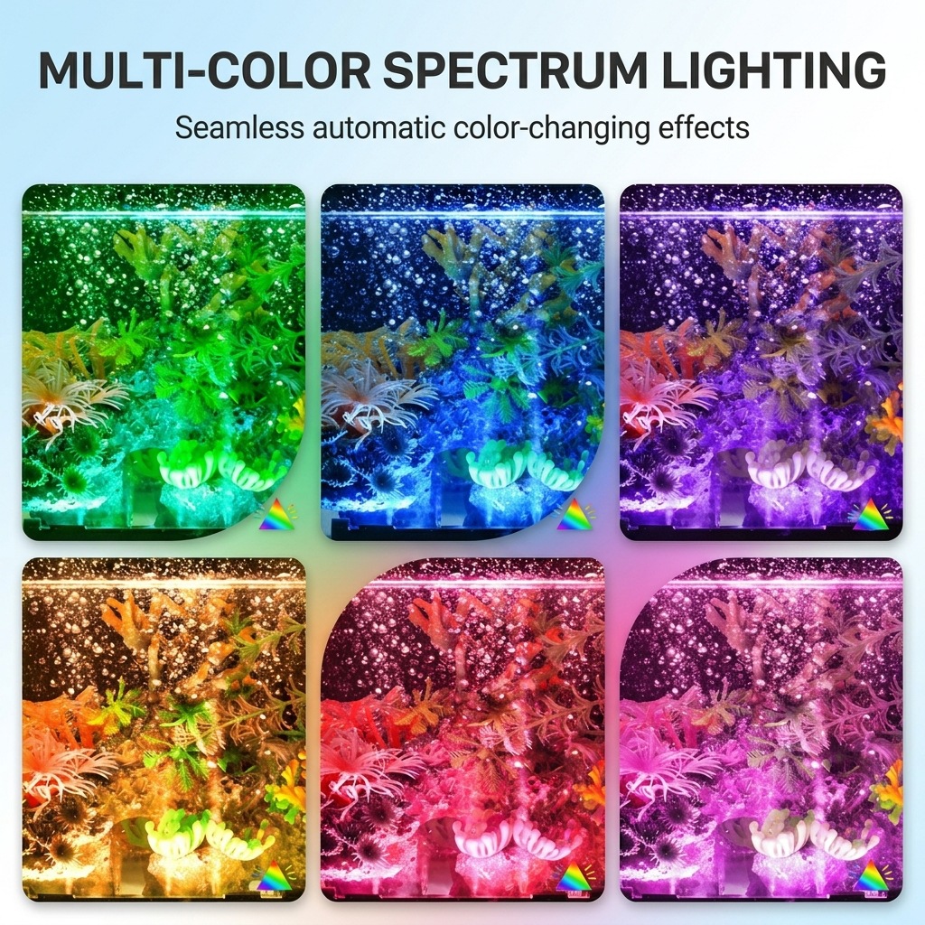 مصباح LED USB لحوض السمك مع فق - مراجعة Marine Aquarium Led وسعره