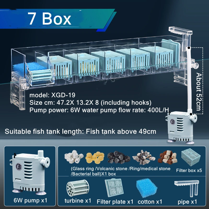 220 فولت حوض السمك الحائط شلال - مراجعة Marine Aquarium Overflow Box وسعره